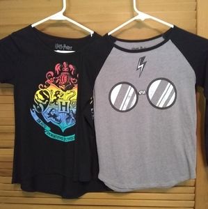 2  Harry Potter girls shirts size m